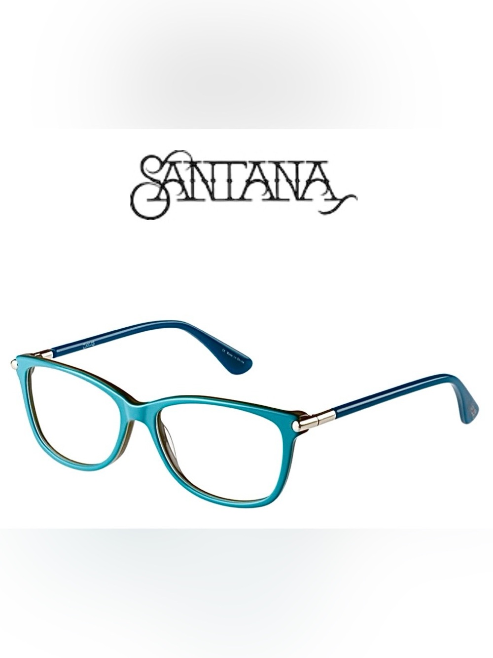 Carlos by Carlos Santana Women’s CLS-07 Eyeglass Frames Acetate Teal NEW
